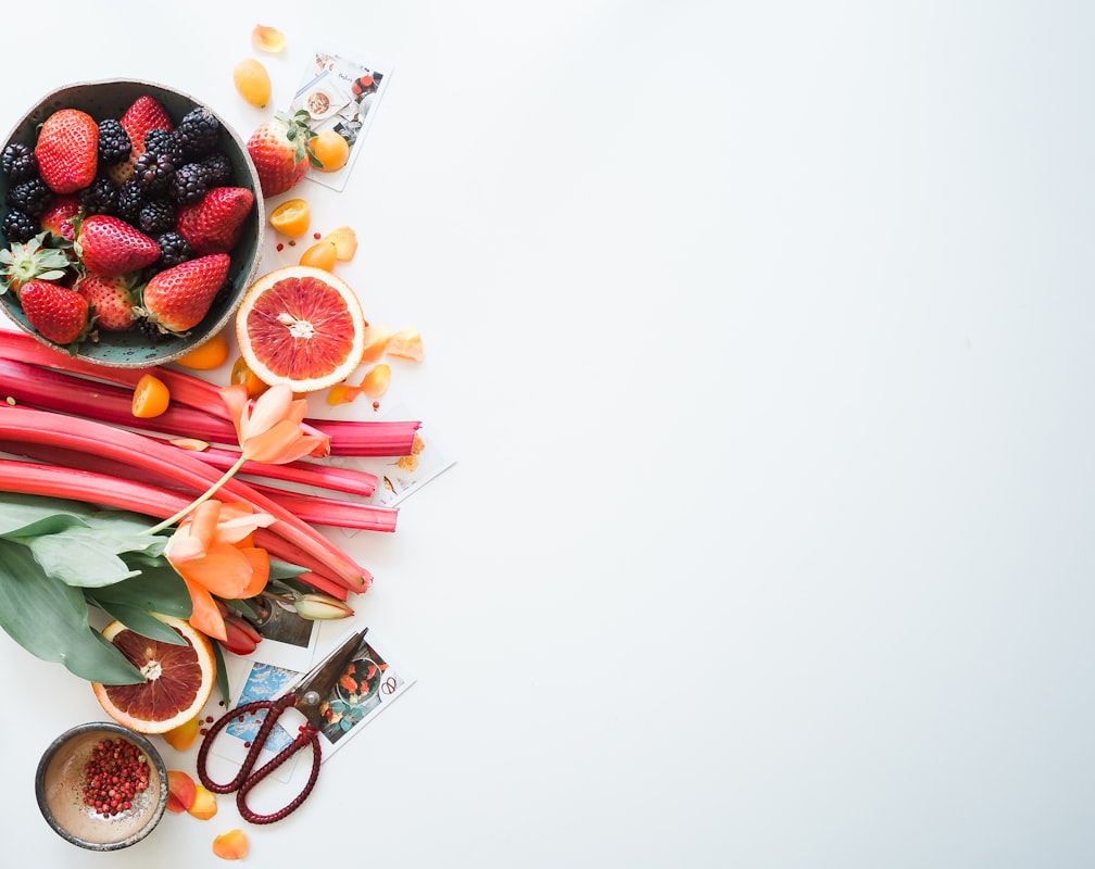 Colorful bowl with fresh vegetables and grains